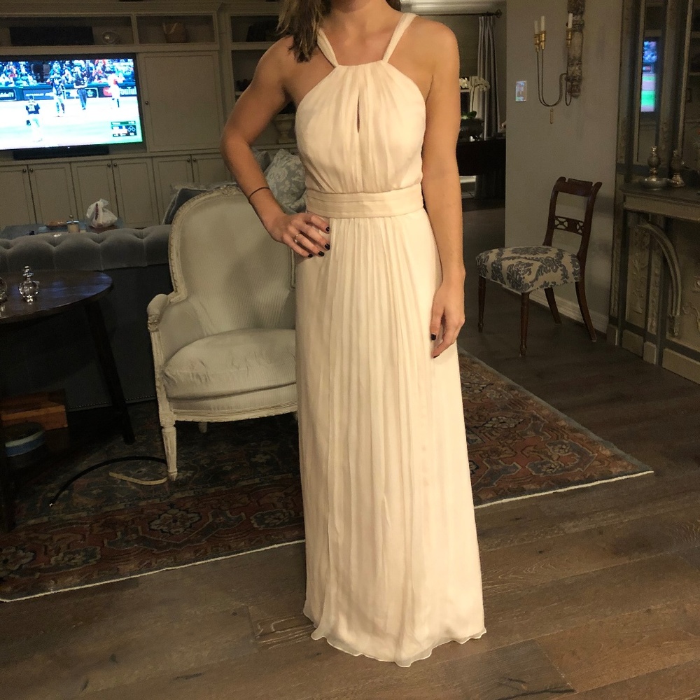 Blush colored gown